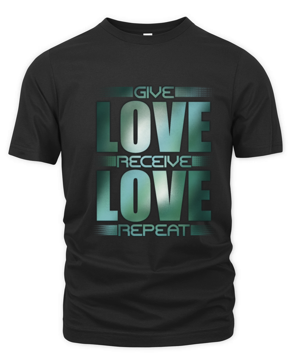 Give Love Receive Love Repeat Organic Unisex T-shirt