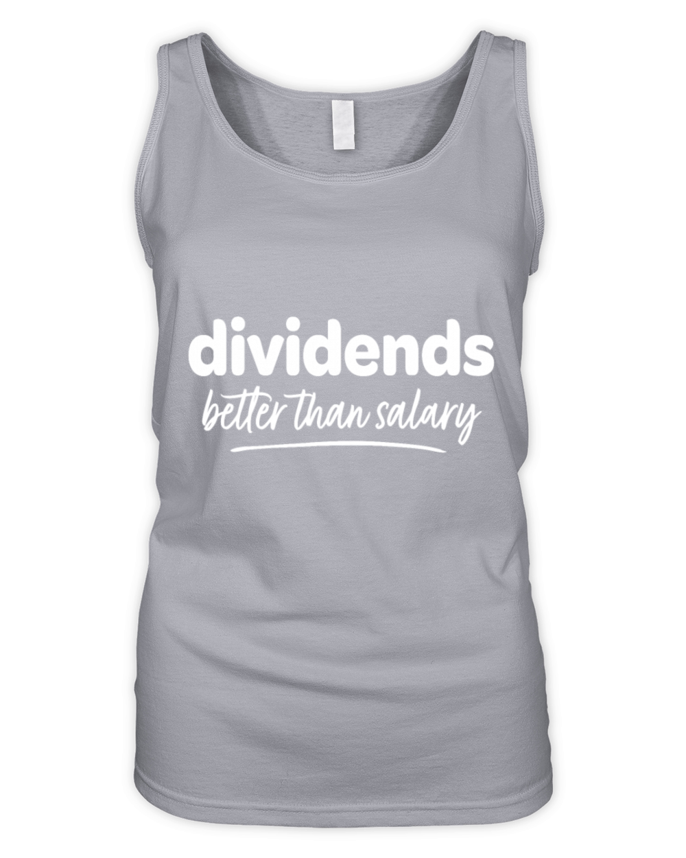Funny Dividends Financial Independence Stock Marke Organic Women's Tank Top