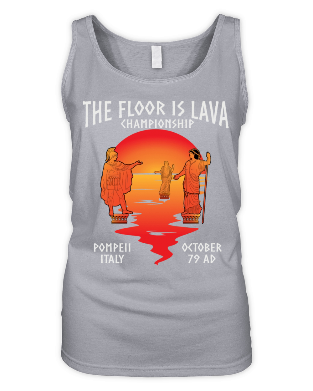 The Floor Is Lava Championship Pompeii Organic Women's Tank Top
