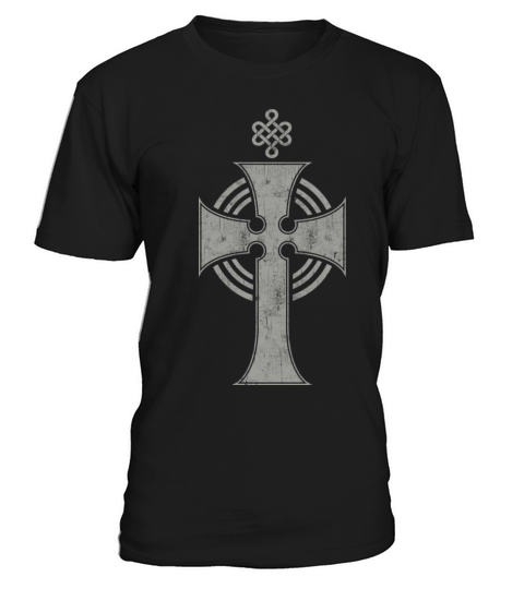 Beautiful Celtic Cross Design In Cool Vintage T-Shirt Unisex