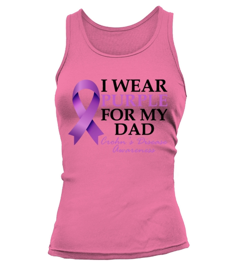I Wear Purple For My Dad Crohns Disease Tummy Tank top Woman
