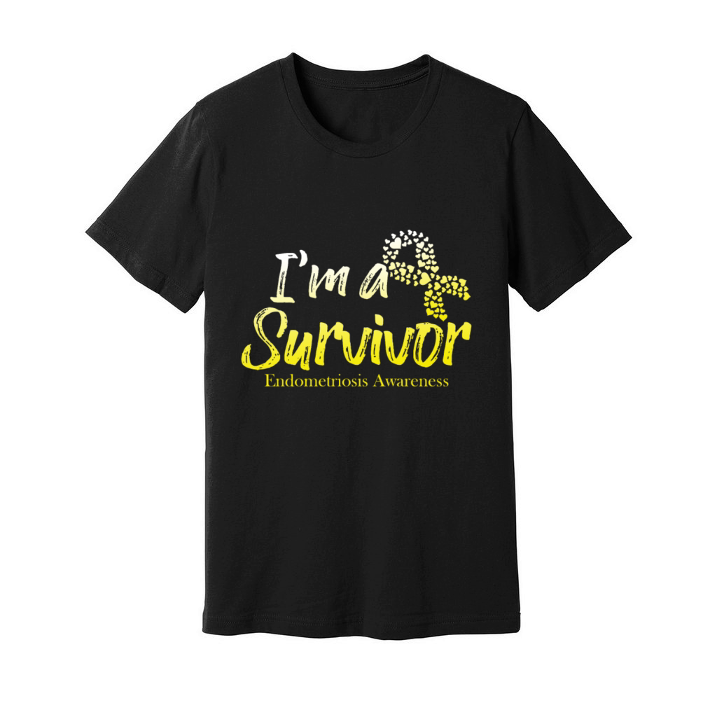 Im A Survivor Endometriosis Surgery Recovery Unisex Jersey Tee