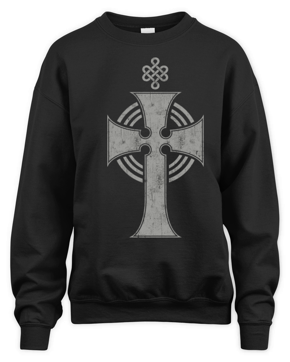 Beautiful Celtic Cross Design In Cool Vintage Unisex Premium Crewneck Sweatshirt