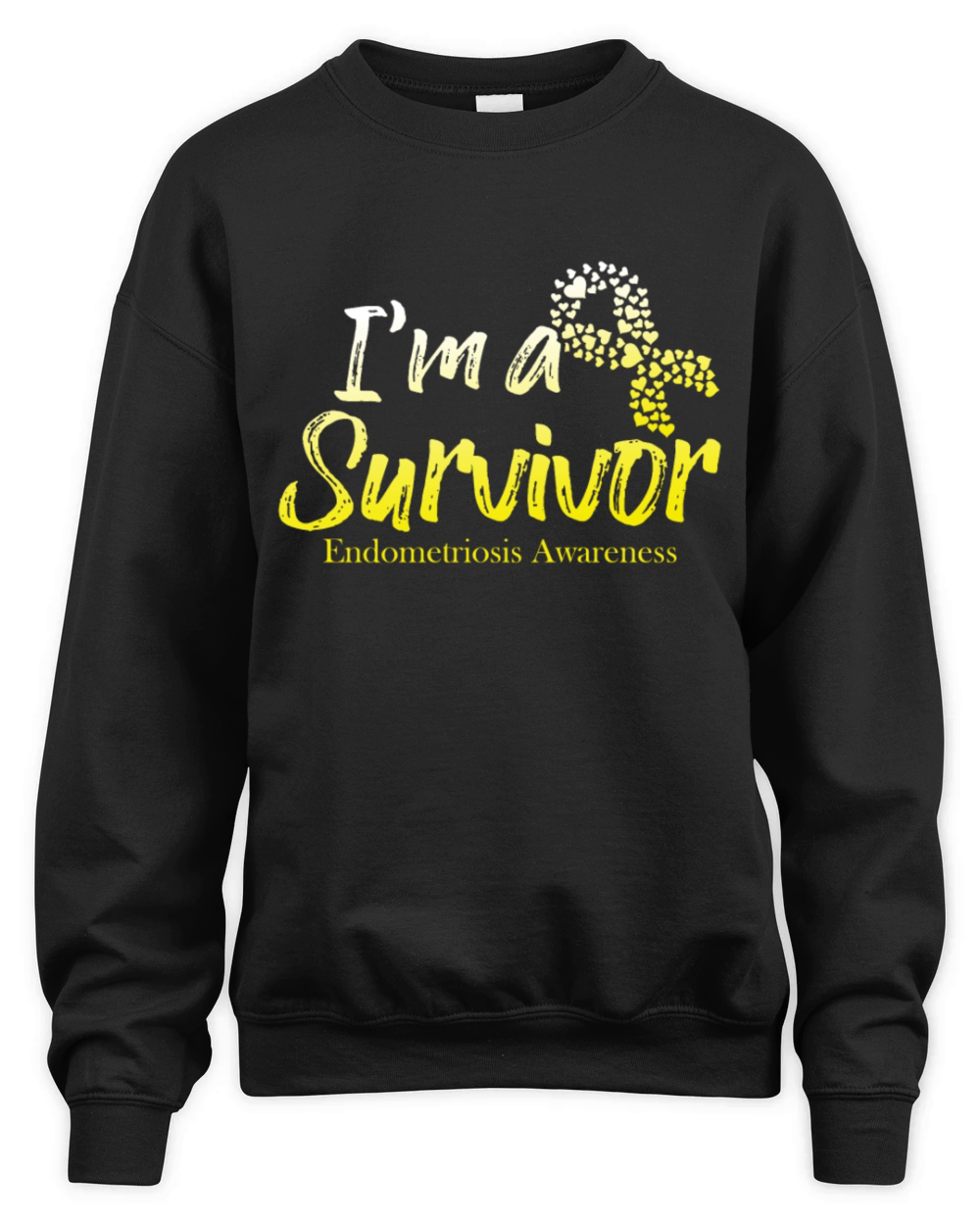 Im A Survivor Endometriosis Surgery Recovery Unisex Premium Crewneck Sweatshirt