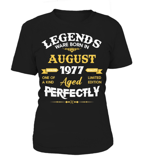 Vintage Aged To Perfection August 1977 Women's T-Shirt