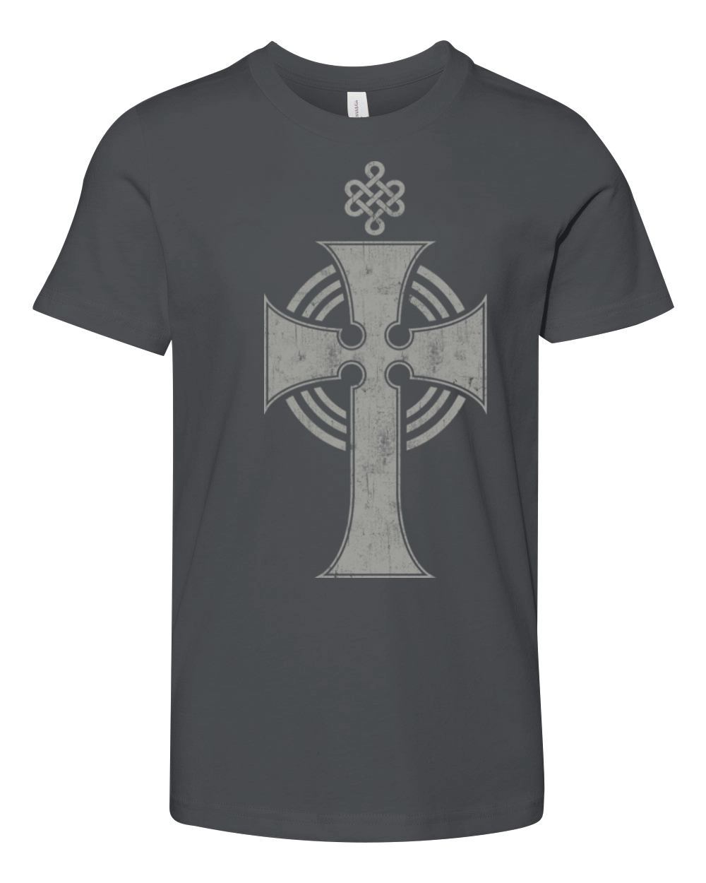 Beautiful Celtic Cross Design In Cool Vintage Youth Unisex Jersey Tee