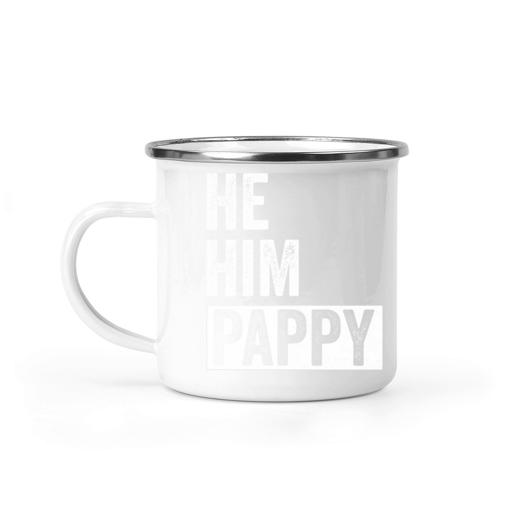 Pappy Lover Valentine Quote Funny He Him Pappy Camping Mug