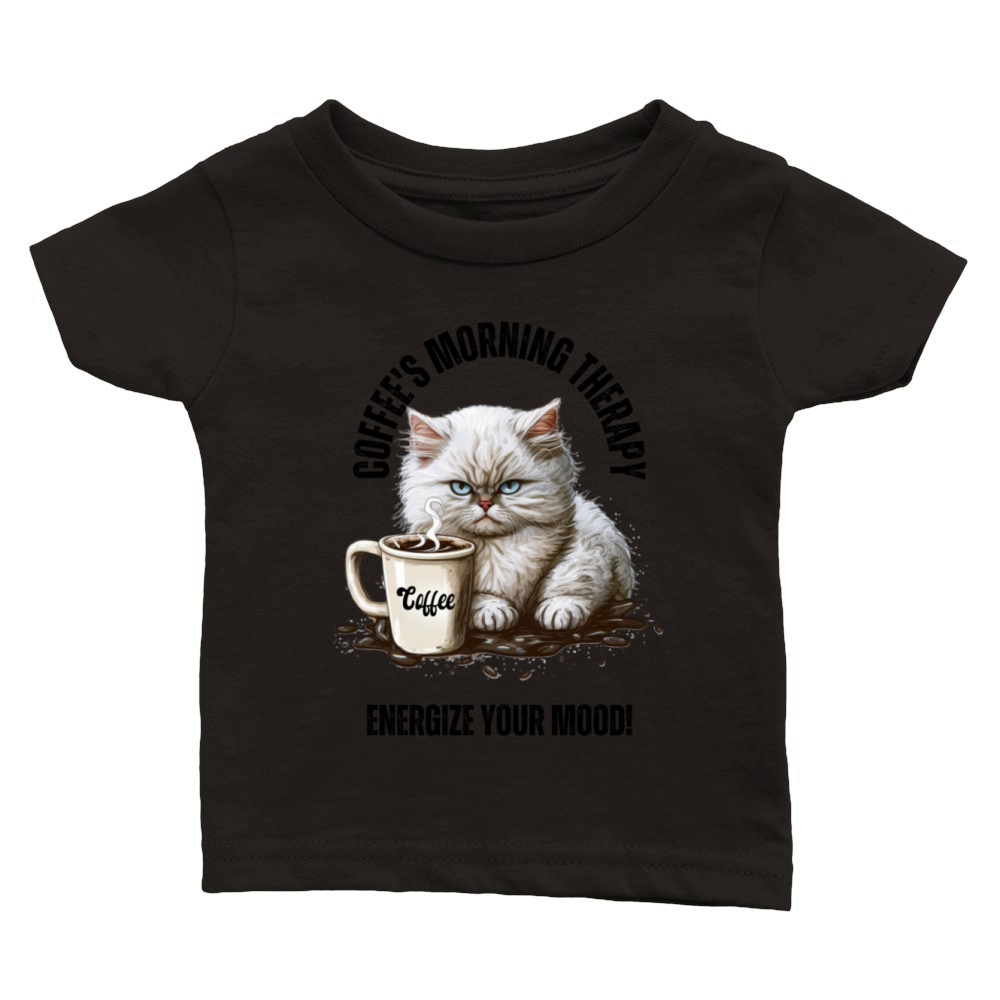 Coffees Morning Therapy Classic Baby Crewneck T-shirt