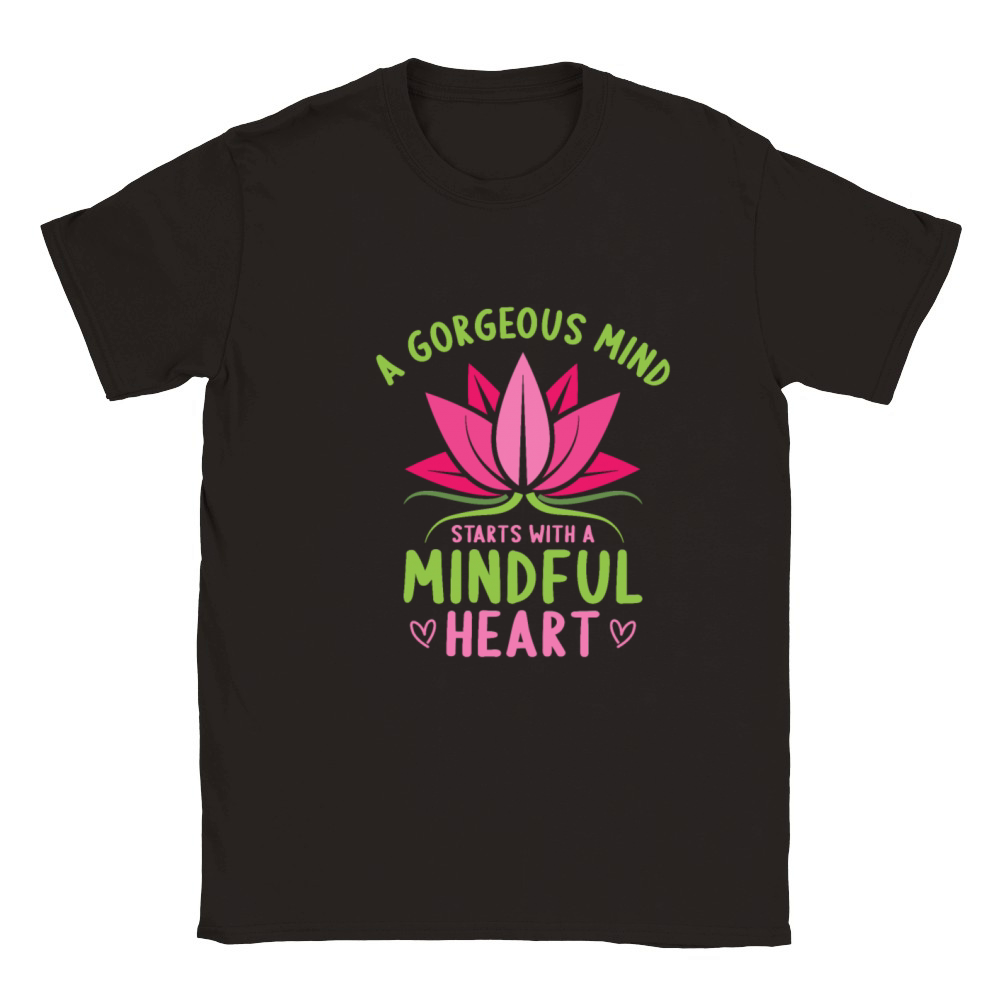 Mental Health Yoga Meditation Awareness Month Classic Kids Crewneck T-shirt