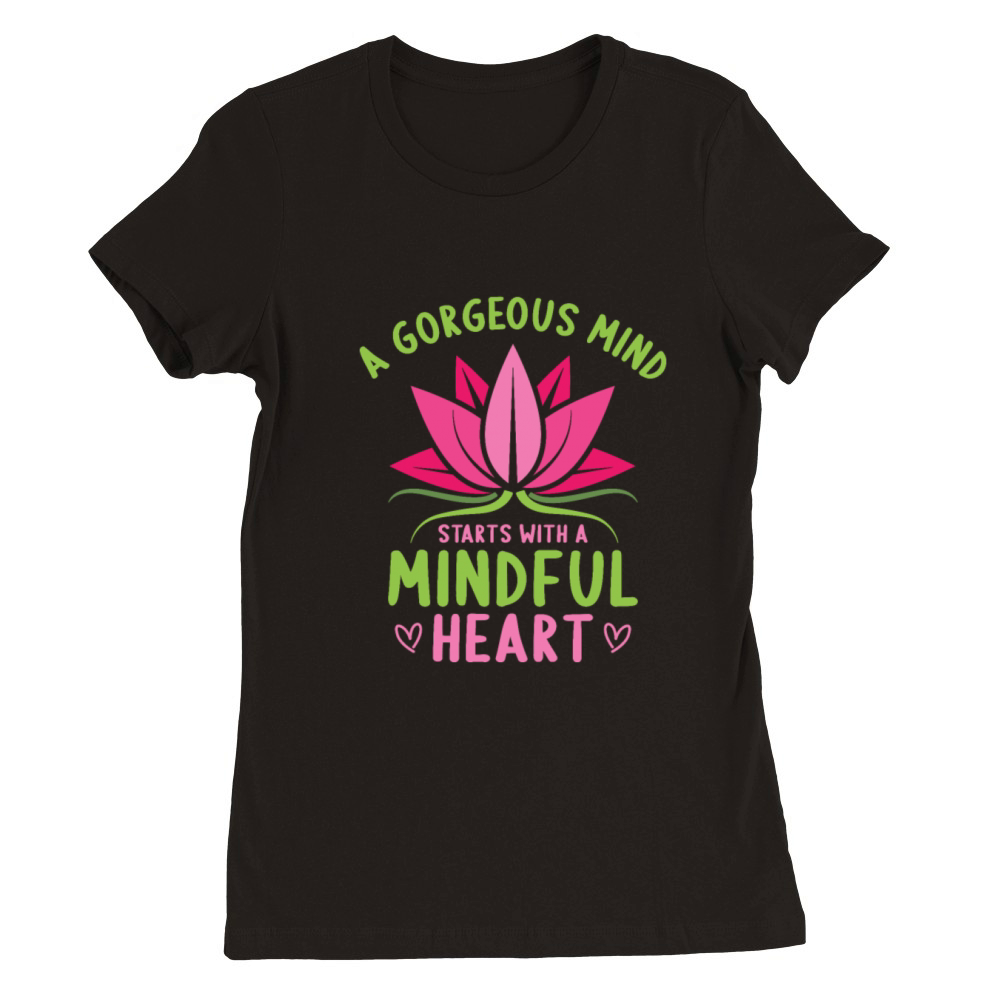 Mental Health Yoga Meditation Awareness Month Premium Womens Crewneck T-shirt