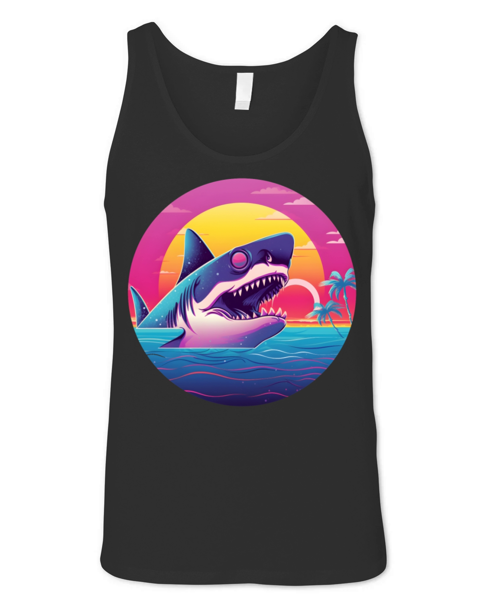 Vintage Shark Lovers Unisex Jersey Tank