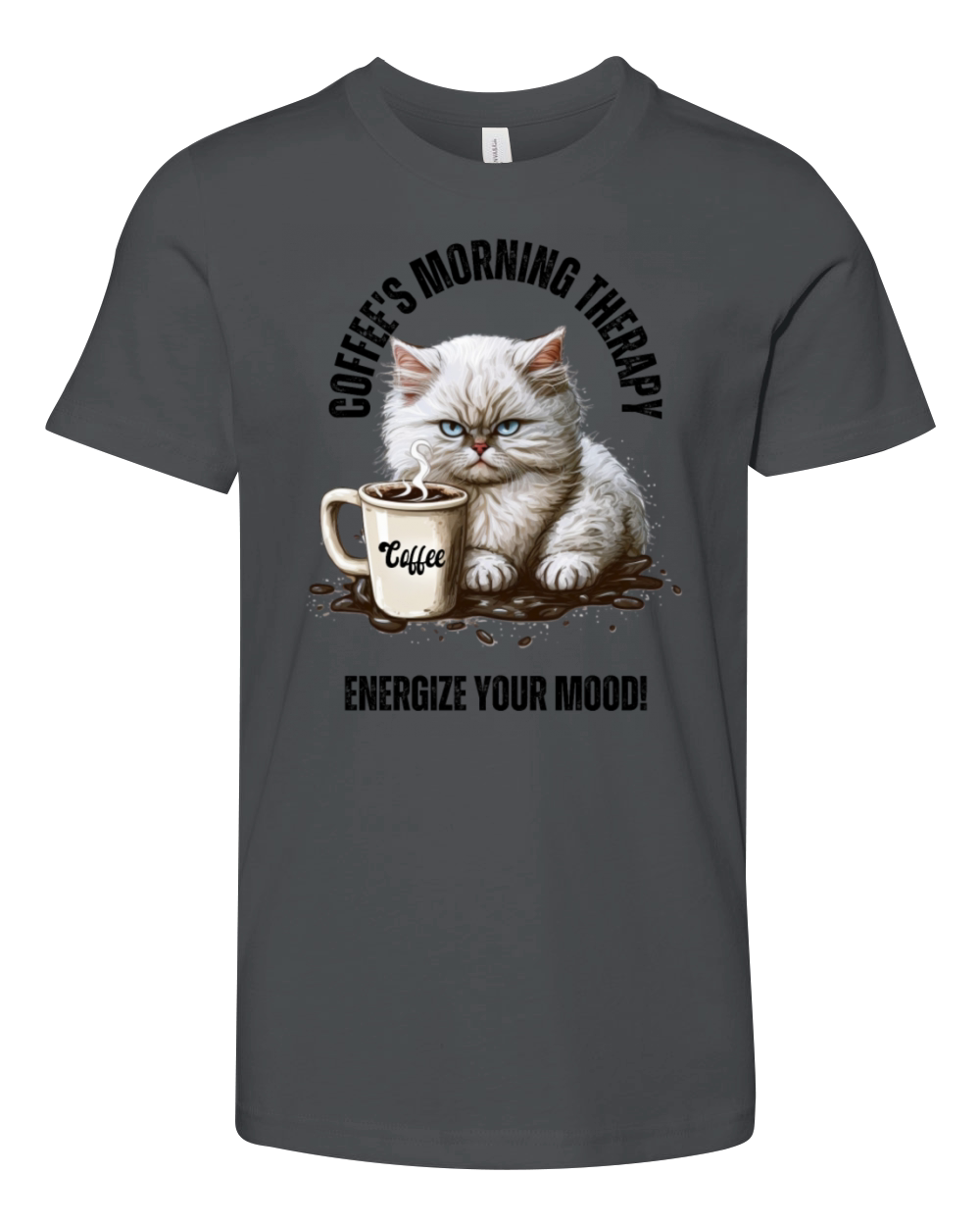 Coffees Morning Therapy Youth Unisex Jersey Tee