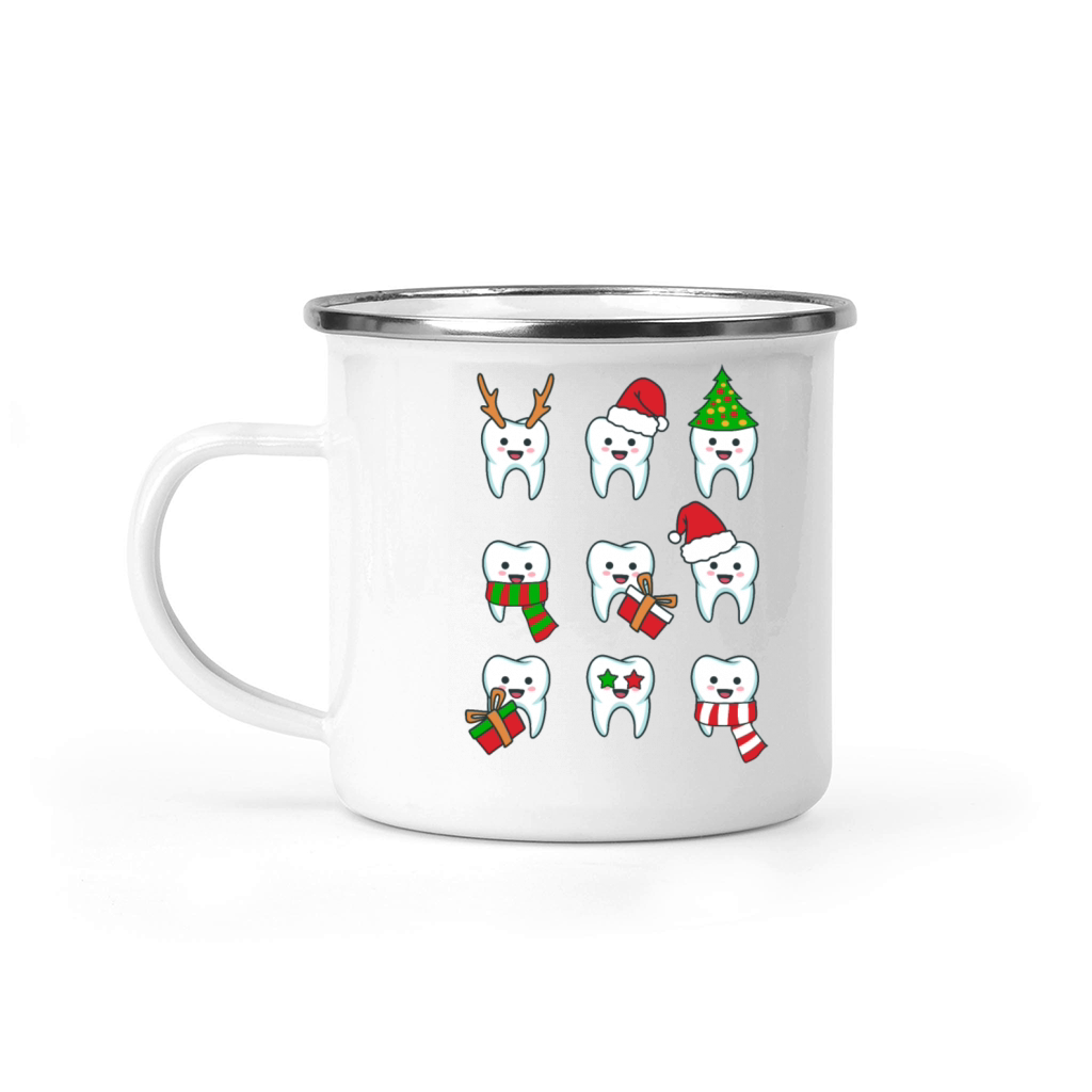 Christmas Tooth Teeth Dentist Camping Mug