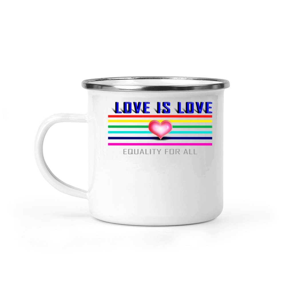LOVE IS LOVE Gay Pride LOVE IS LOVE Gay Pride 2 Camping Mug