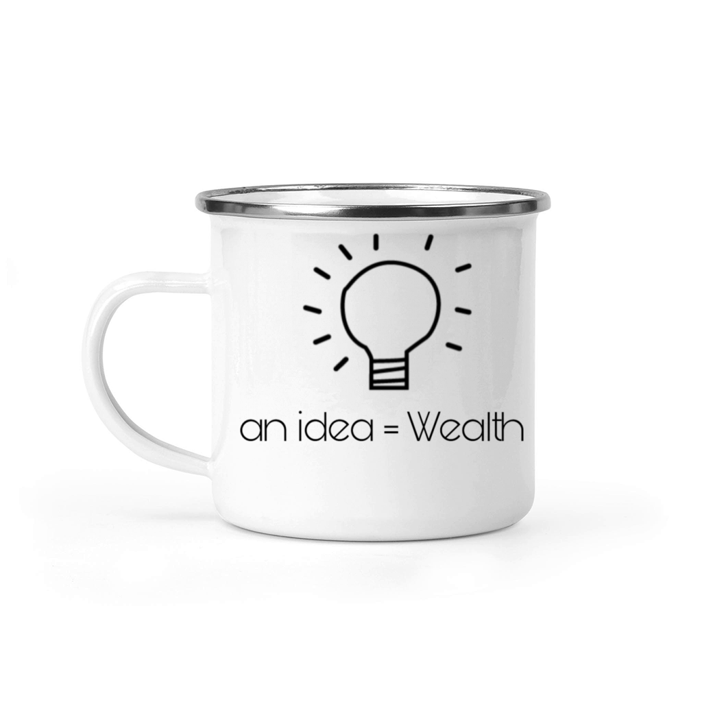 The idea is worth a fortune Camping Mug
