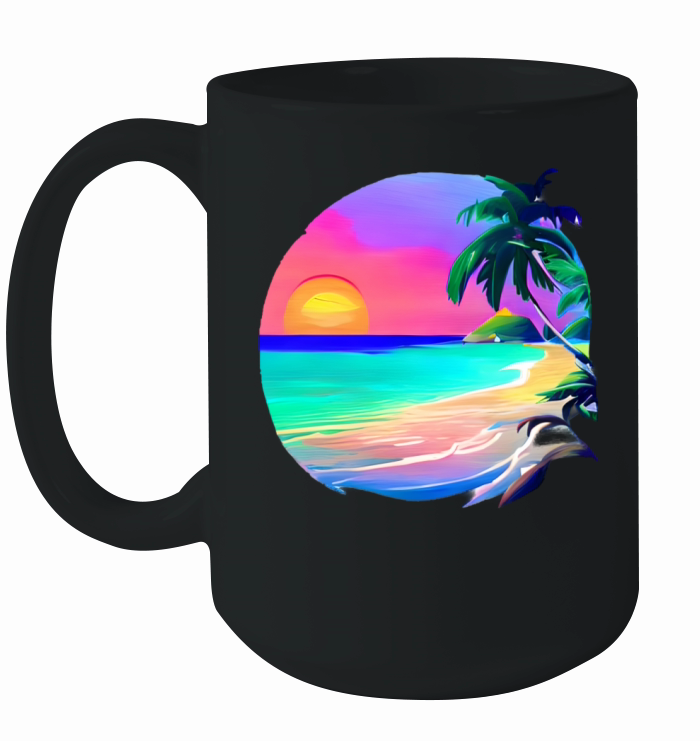 Vintage Caribbean Serenity Ceramic Mug