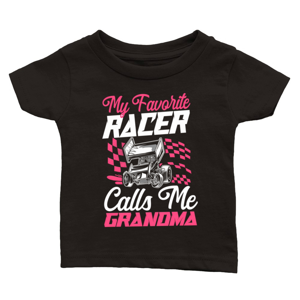 Dirt Track Racing Race Sprint Car Grandma Classic Baby Crewneck T-shirt