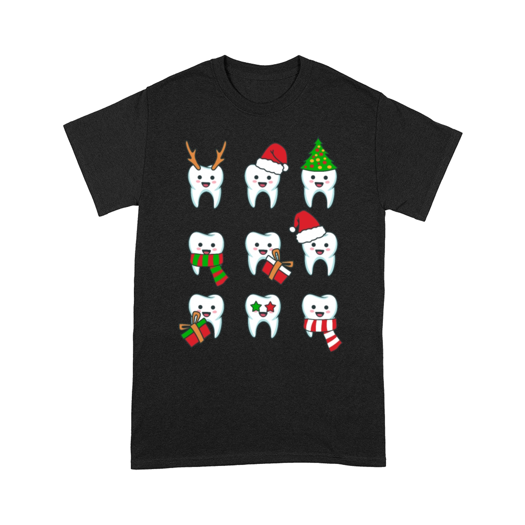 Christmas Tooth Teeth Dentist Comfort T-shirt
