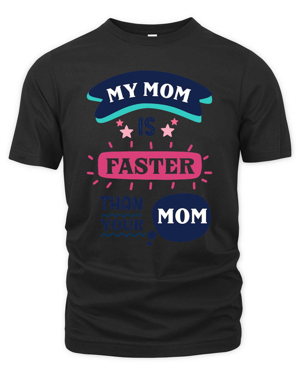 My mom is faster than your mom Organic Unisex T-shirt