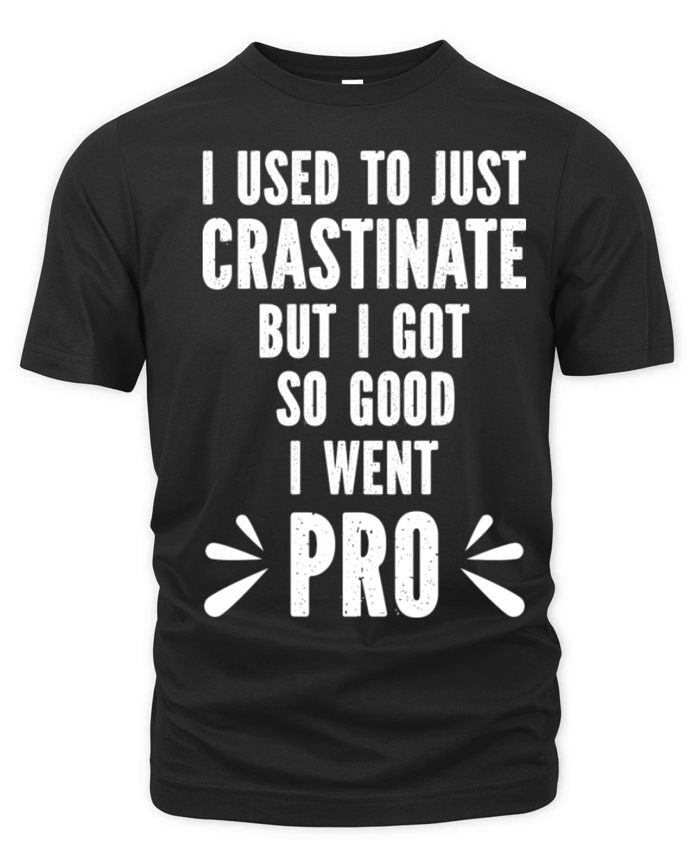 Procrastinate Sarcastic Funny Vintage Organic Unisex T-shirt