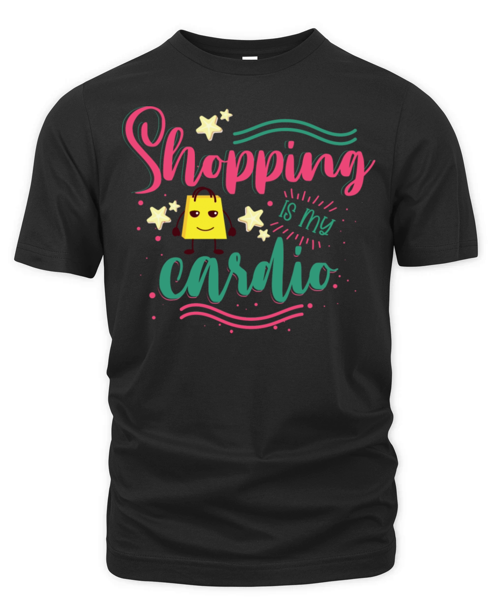 Shopping Is My Cardio Organic Unisex T-shirt