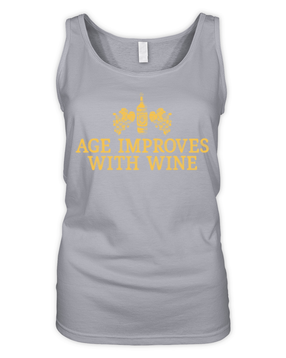 Age improves with wine funny wine drinker birthday Organic Women's Tank Top