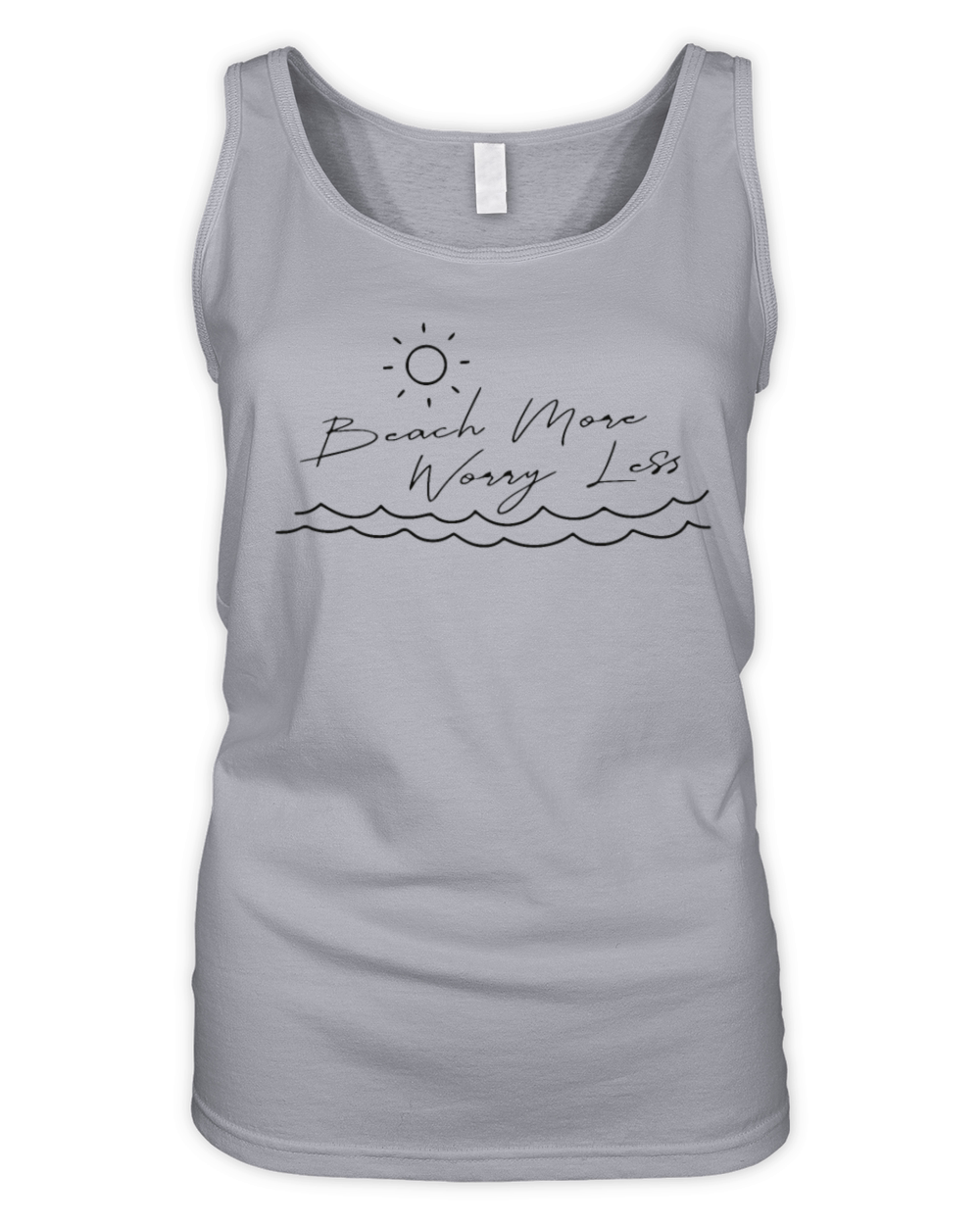 Beach More Worry Less Organic Women's Tank Top