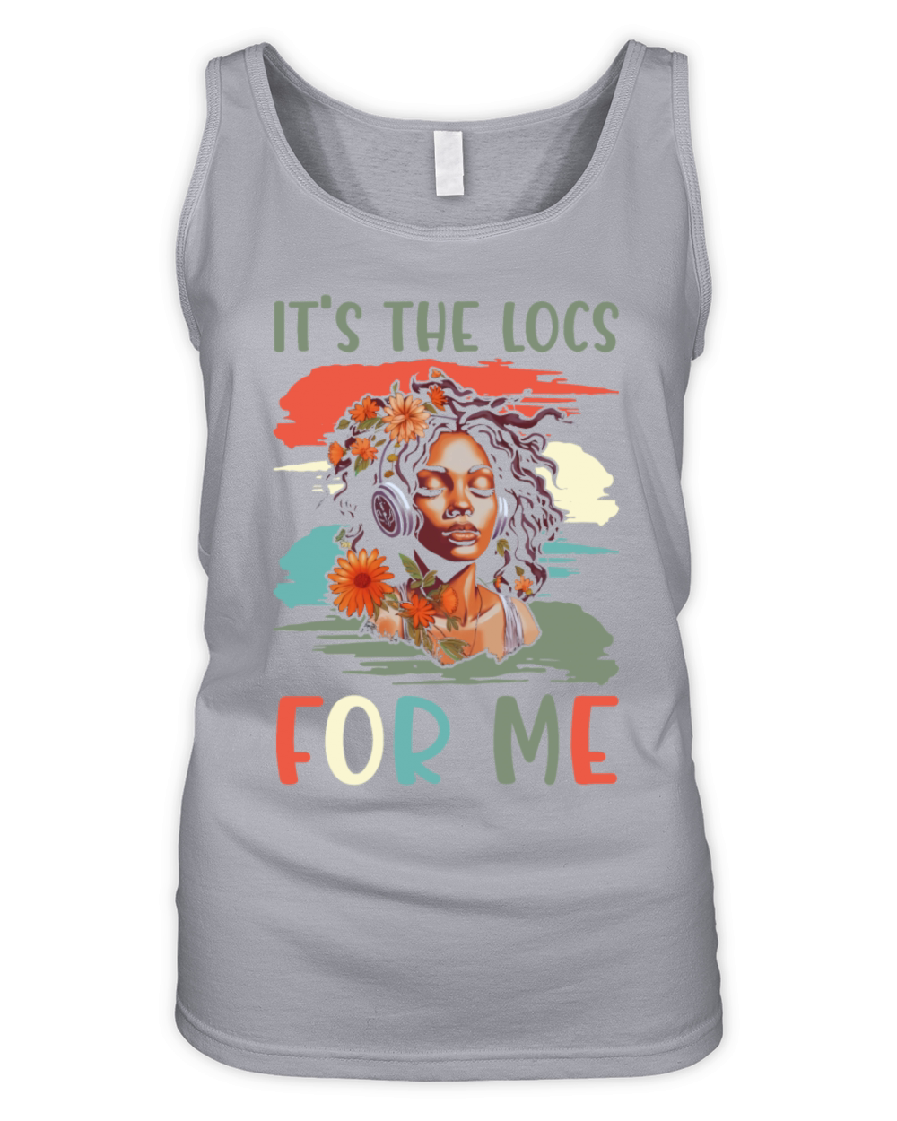 Its the Locs For Me - Afro Hair Black American Organic Women's Tank Top