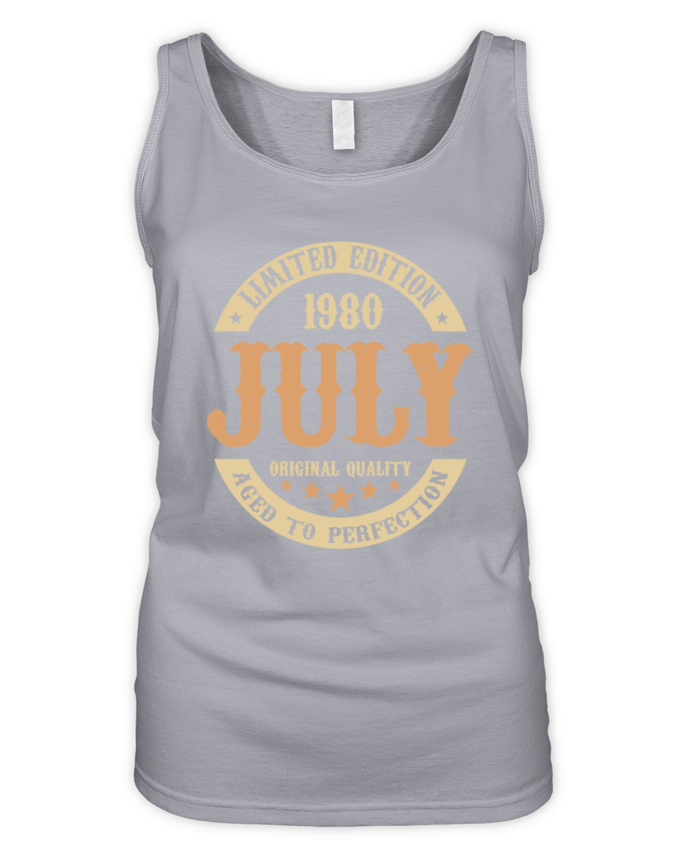 July 1980 Vintage Birthday Present Organic Women's Tank Top