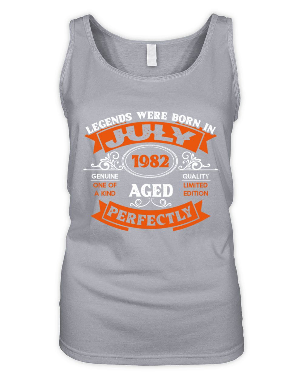 Legends Were Born In July 1982 Birthday Organic Women's Tank Top