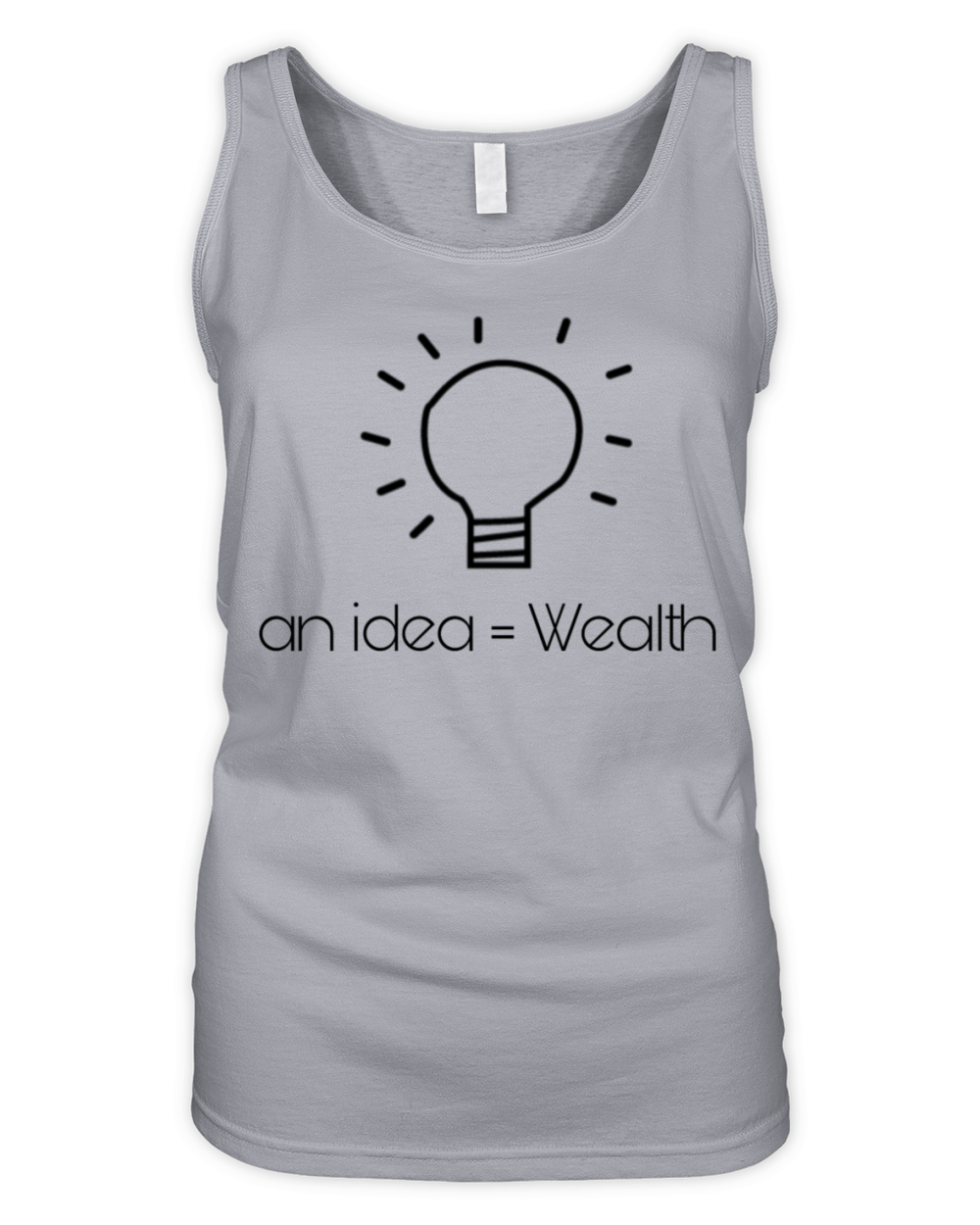 The idea is worth a fortune Organic Women's Tank Top