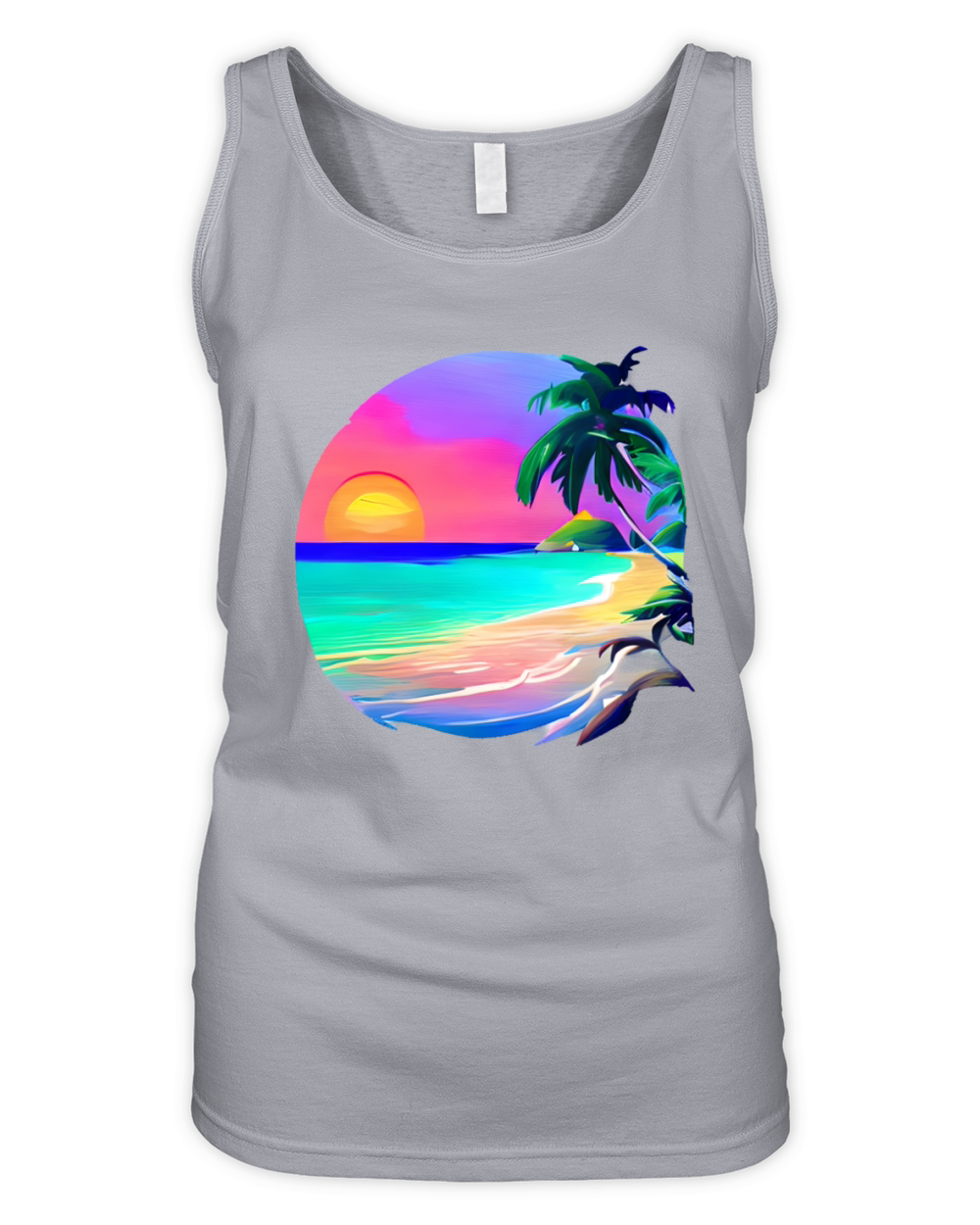 Vintage Caribbean Serenity Organic Women's Tank Top