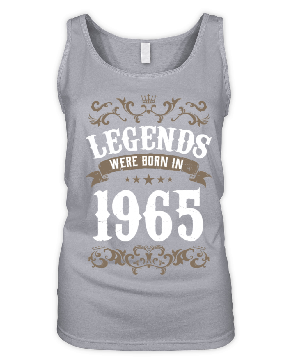 Vintage Legends Were Born In 1965 Birthday Organic Women's Tank Top
