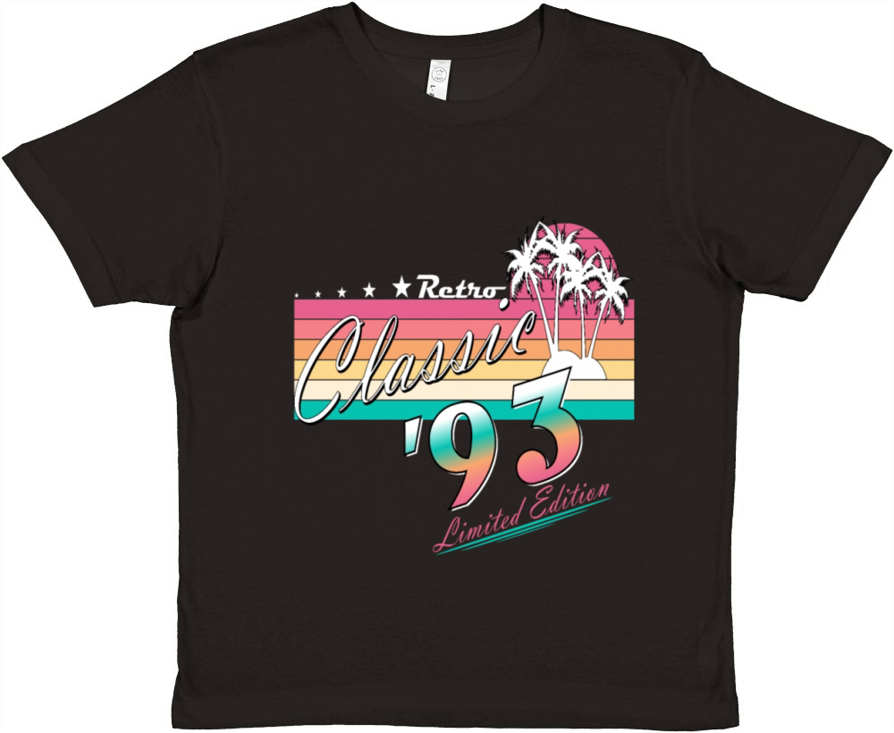 30th Birthday Vintage 1993 Classic 1993 Premium Kids Crewneck T-shirt