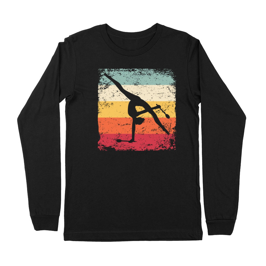 Gymnast Clubs Retro Rhythmic Gymnastics Premium Long Sleeve