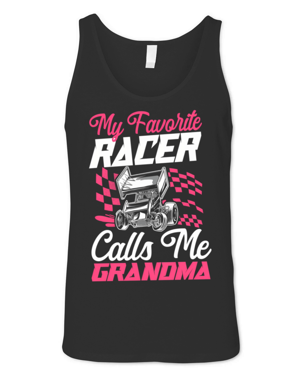 Dirt Track Racing Race Sprint Car Grandma Unisex Jersey Tank