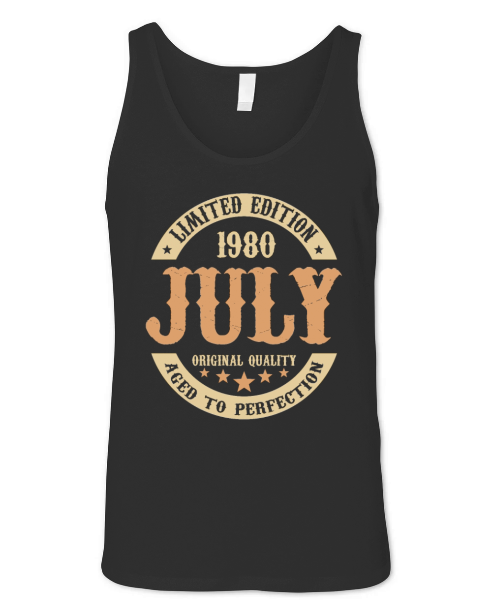 July 1980 Vintage Birthday Present Unisex Jersey Tank