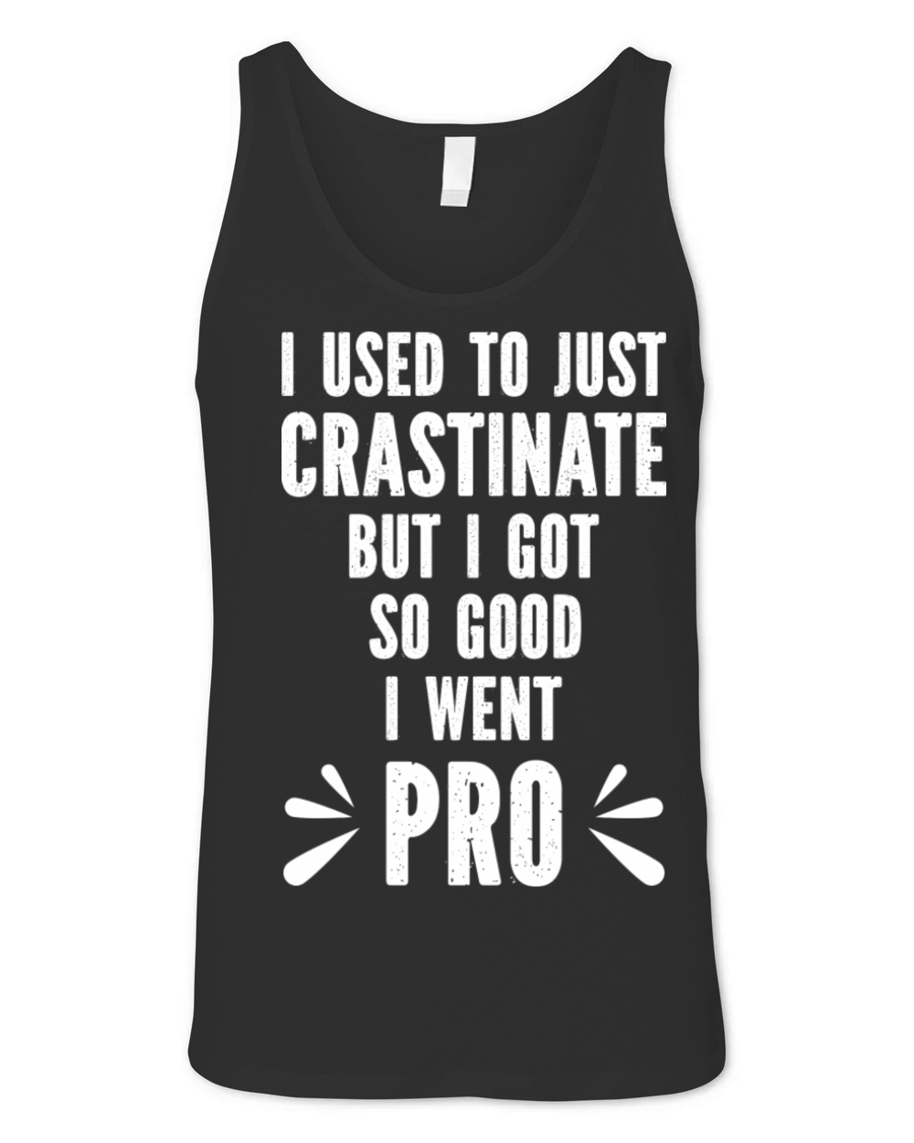 Procrastinate Sarcastic Funny Vintage Unisex Jersey Tank