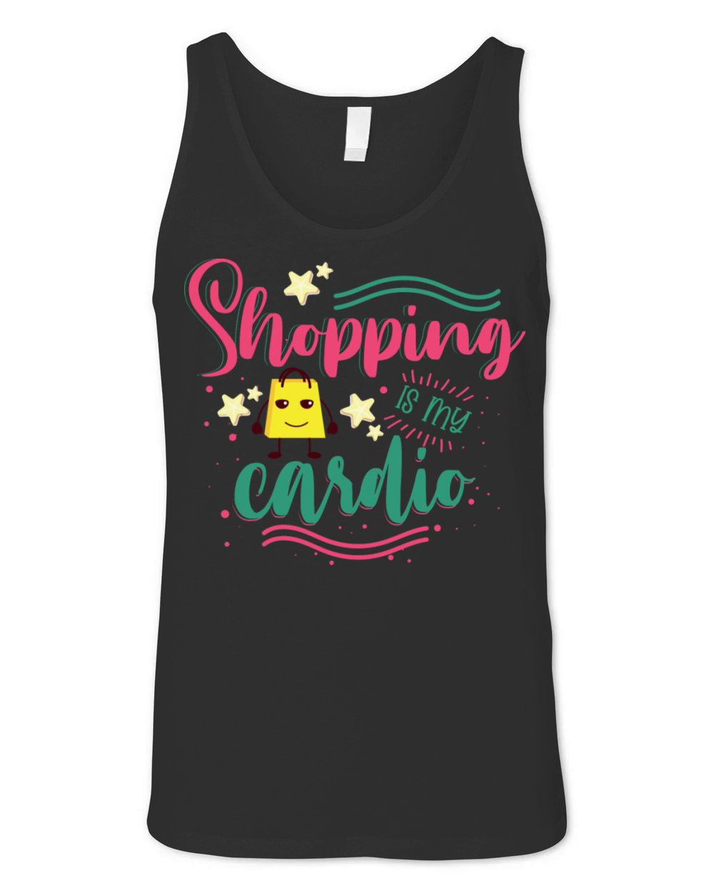 Shopping Is My Cardio Unisex Jersey Tank