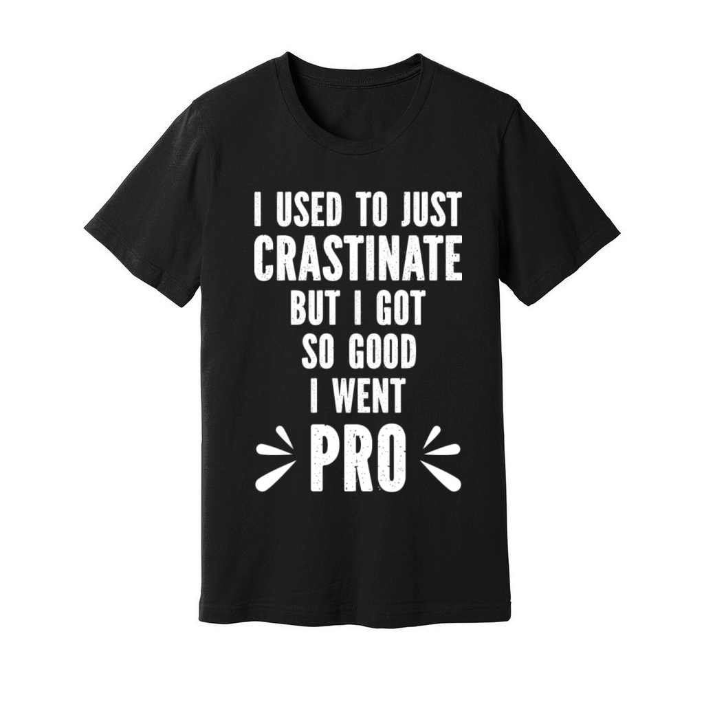 Procrastinate Sarcastic Funny Vintage Unisex Jersey Tee
