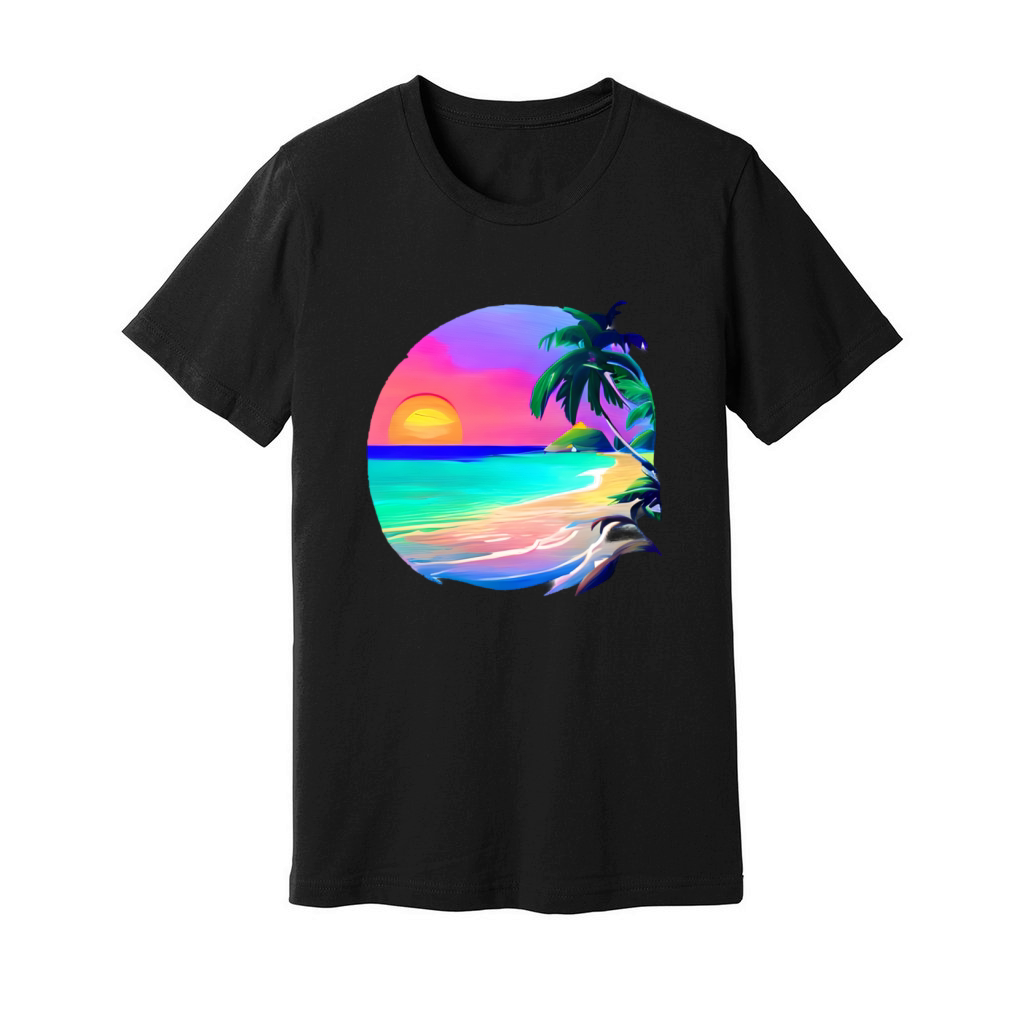 Vintage Caribbean Serenity Unisex Jersey Tee