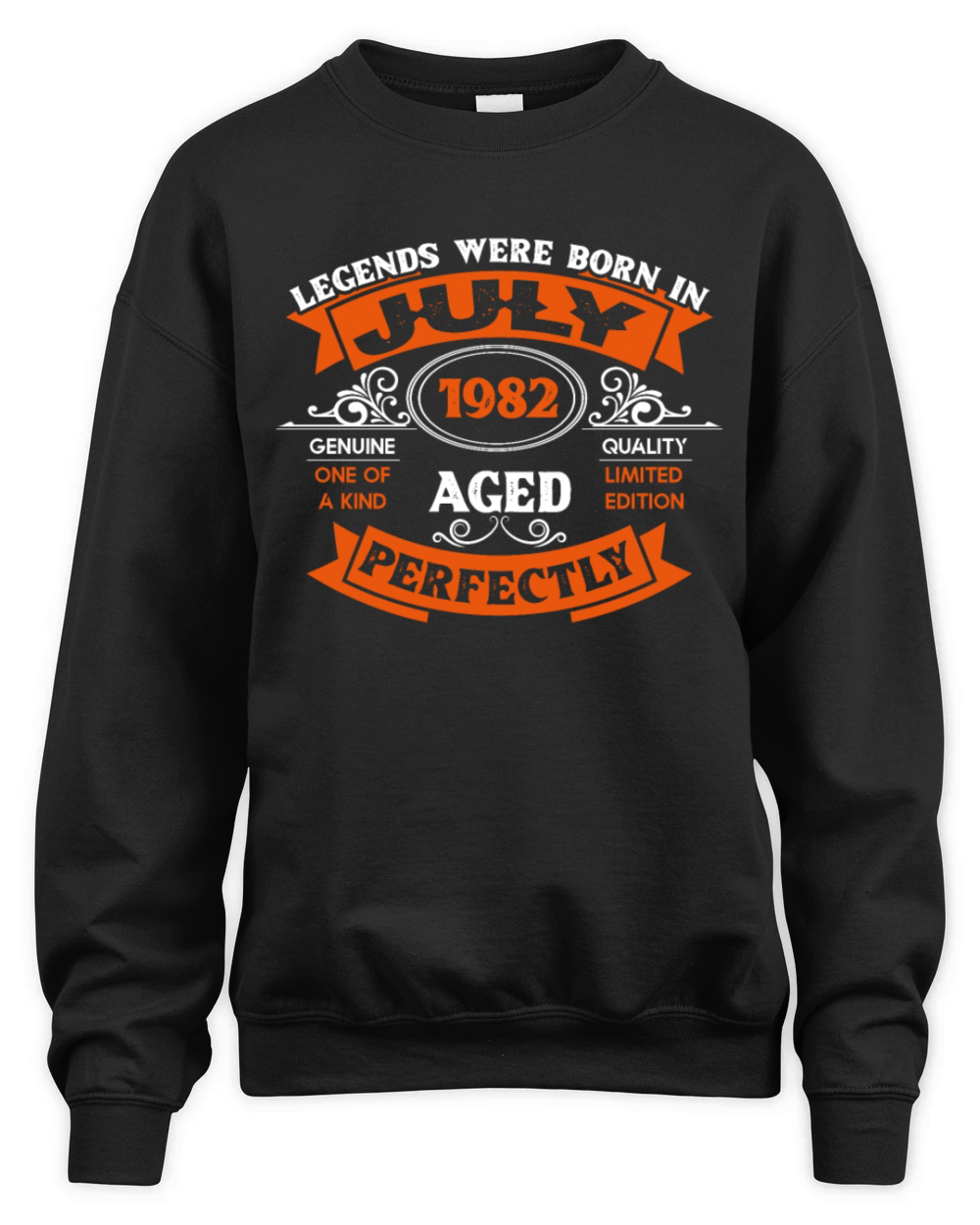 Legends Were Born In July 1982 Birthday Unisex Premium Crewneck Sweatshirt