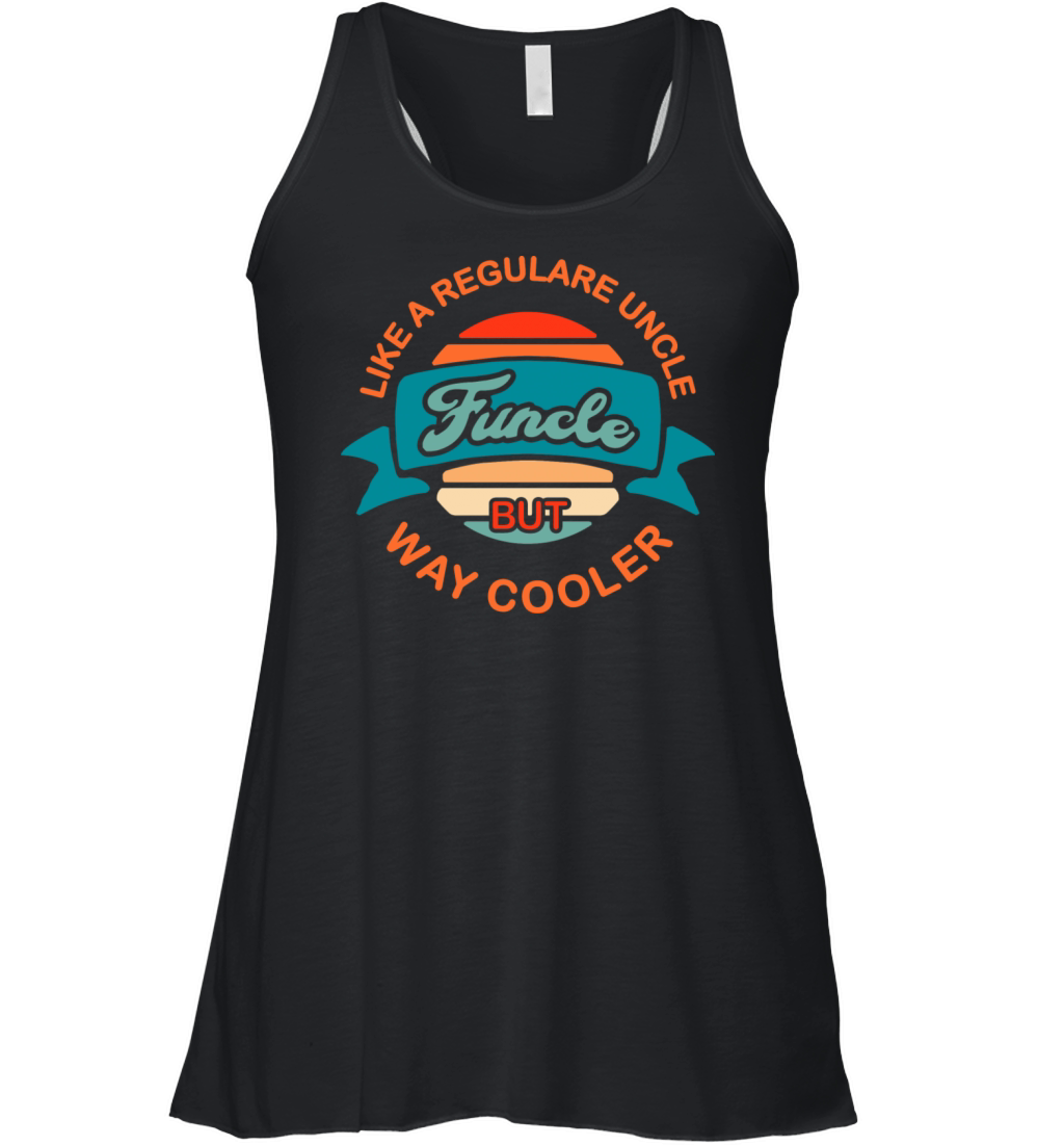 Funcle Funny Uncle Vintage Funcle Definition Of Women's Flowy Tank Top