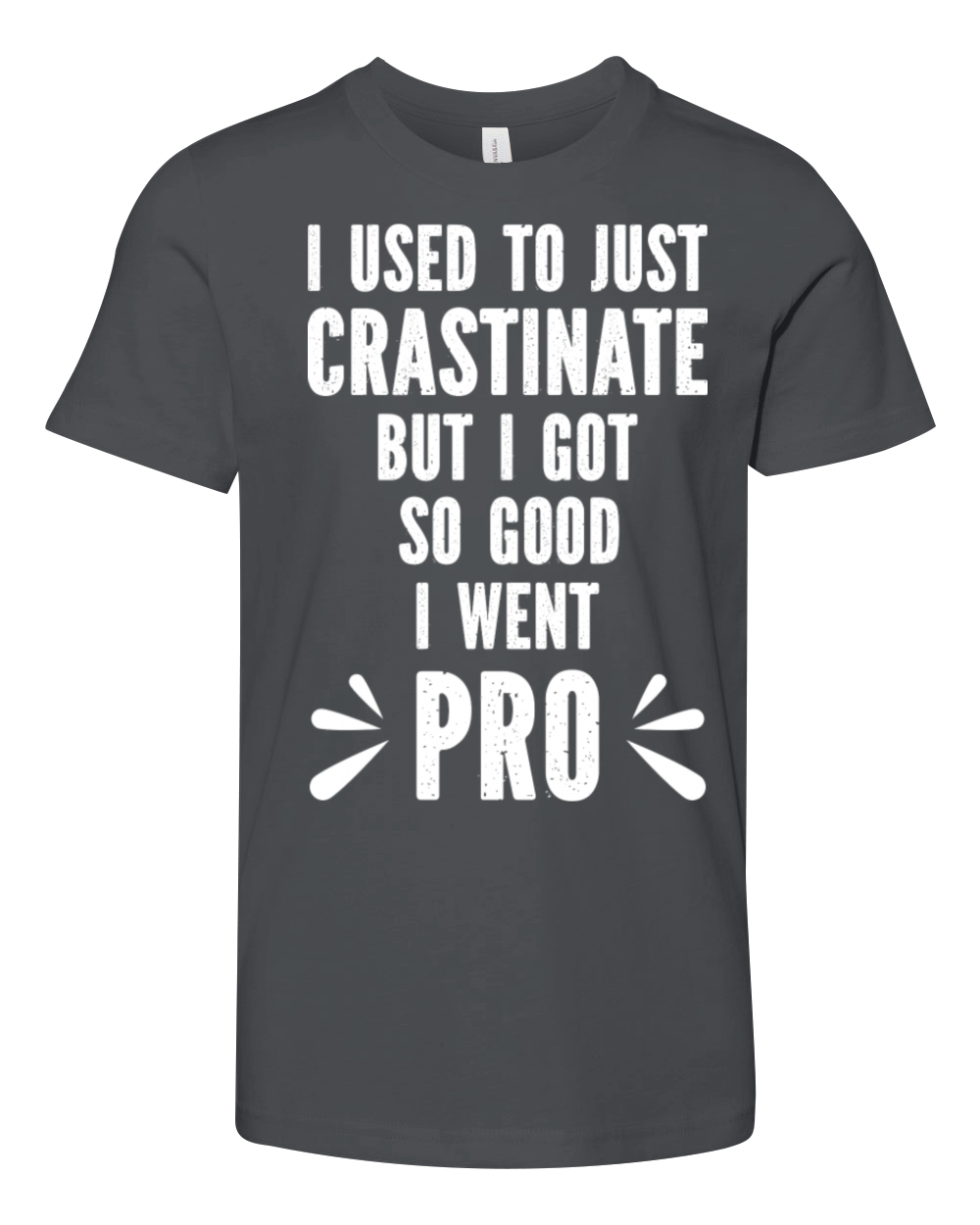 Procrastinate Sarcastic Funny Vintage Youth Unisex Jersey Tee