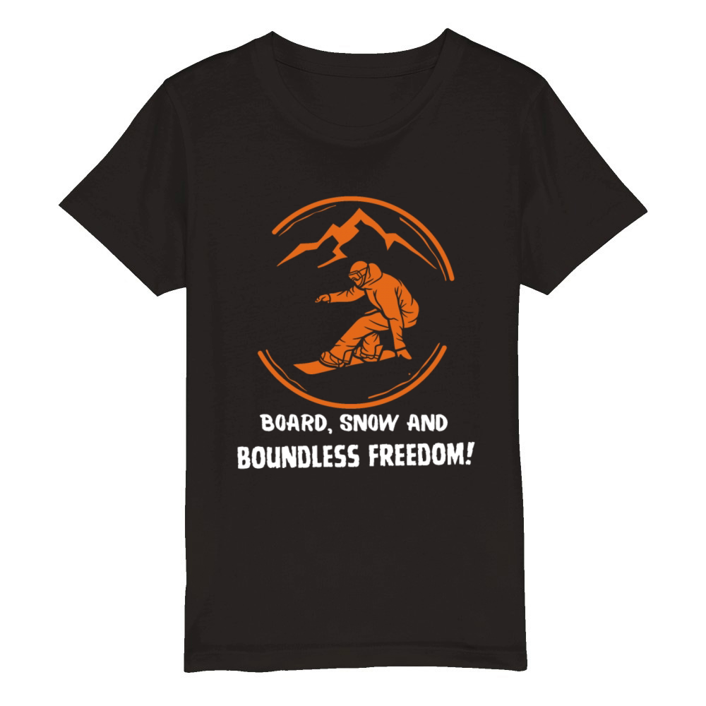 best snowboard Organic Kids Crewneck T-shirt