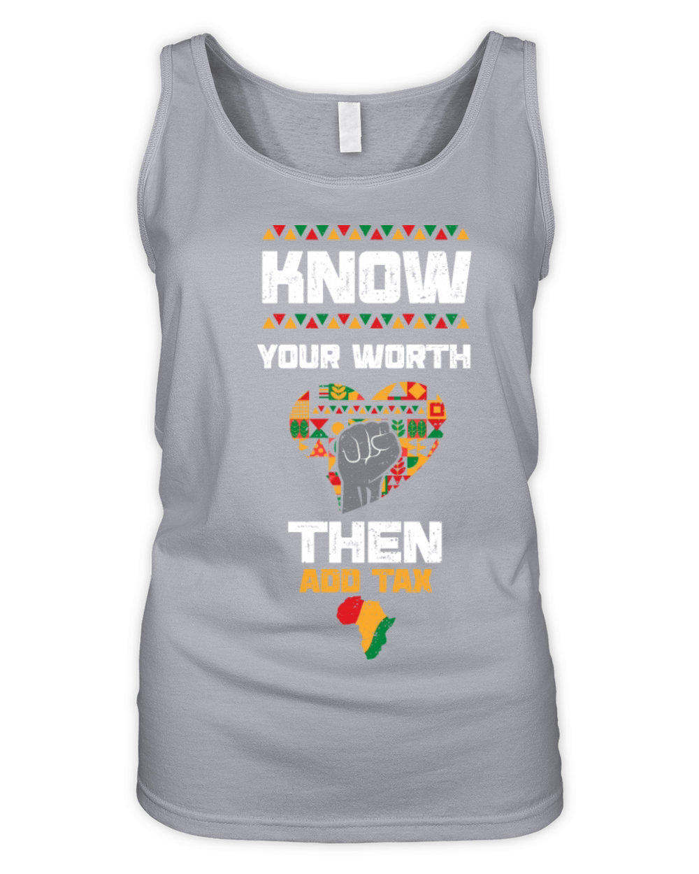 Know Your Worth Then Add Tax Organic Women's Tank Top