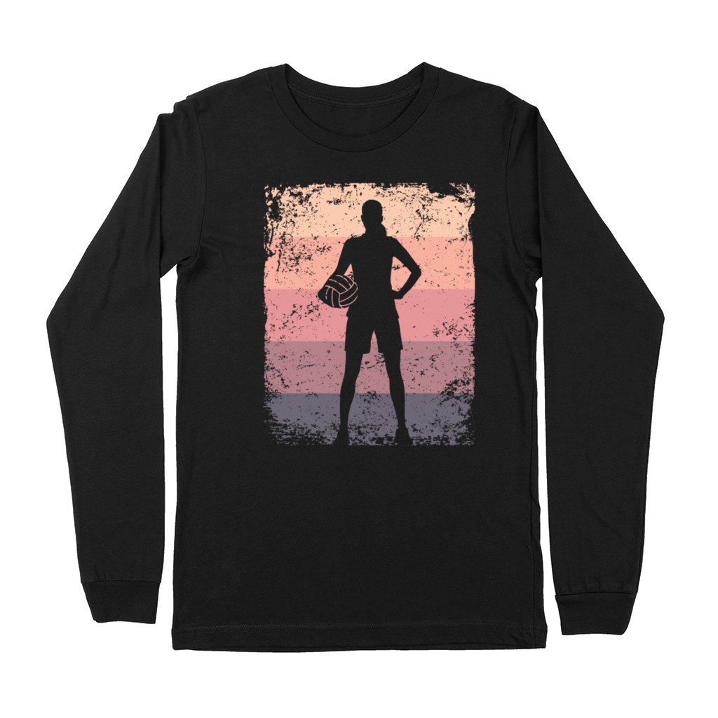 Volleyball Player Retro Beach Volleyball Premium Long Sleeve