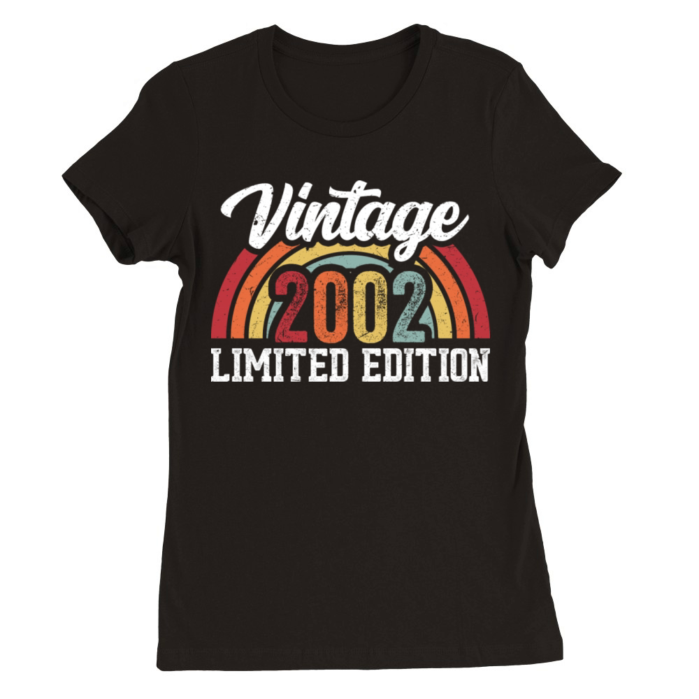 Vintage 2002 Limited Edition Premium Womens Crewneck T-shirt