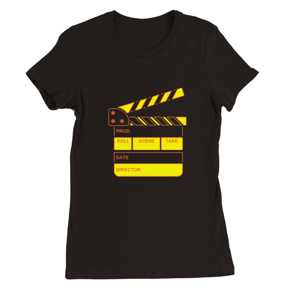 Vintage Film Clapper Director Musical Actor Premium Womens Crewneck T-shirt