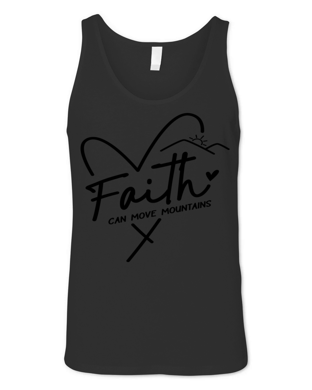 Faith can move Mountains Unisex Jersey Tank